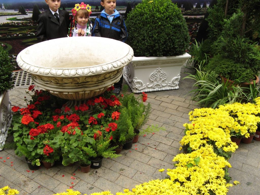 Композиция с декоративной вазой - Празднование 216-летия Одессы