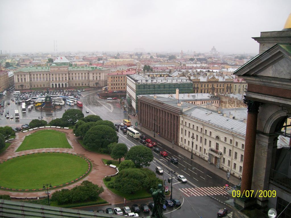 Вид с колокольни Исаакиевского собора - Экскурсия в Петербург: улицы, каналы, архитектура