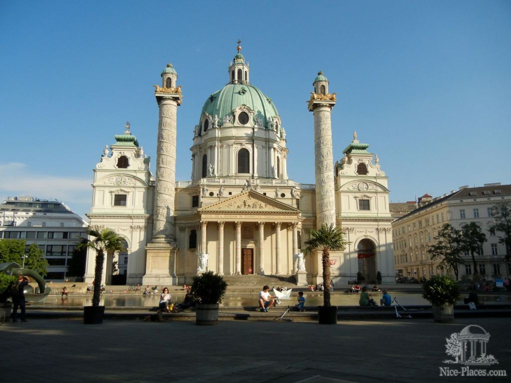 Карлскирхе - самая необычная и одна из красивейших церквей Вены - И снова неповторимая Вена